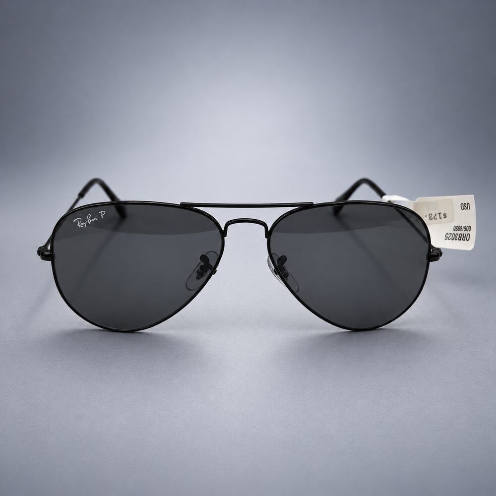 Ray-Ban Aviator Large Metal RB3025 Sunglasses — Black / Black (RH-053)